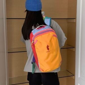 Cotopaxi Multicolor Backpack with Red and Yellow
